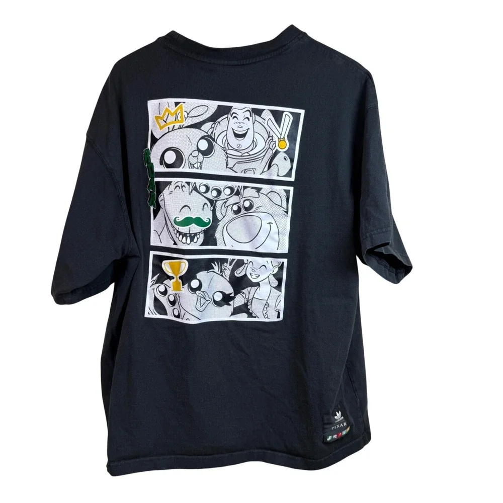 Adidas Pixar Collab Graphic Tee Mens 2XL Short‎ Sleeve Rare Kidcore Streetwear